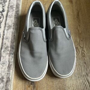 Vans Gray Slip-On Sneakers